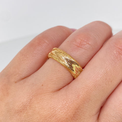 Anillo ● Articulado Oro amarillo 18k / Talla 6 /8 / +3 / 0,86 Gr / 6 mm *