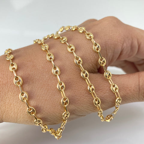 Cadena GC Diamantada Oro amarillo 18k 8,24 Gr / 3,8 mm / 61,5 Cm