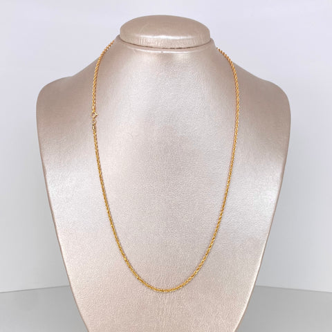 Cadena ● Lazo Oro amarillo 18k +1 / 2,36 Gr / 1,9 mm / 50 Cm
