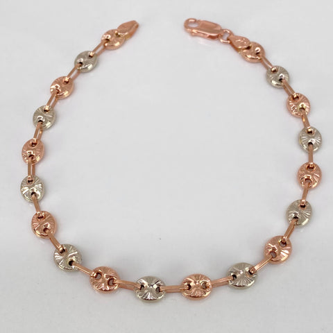 Pulso GC Diamantado Oro blanco y Oro rosa 6,17 Gr / 5,7 mm / 21,4 Cm *