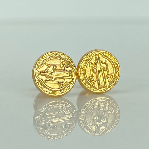 Topos San Benito Oro amarillo 18k 0,78 Gr / 7,8 mm †