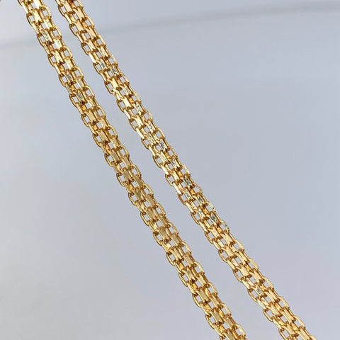 Cadena ● China Oro amarillo 18k 4,55 Gr / 3,2 mm / 50 Cm †
