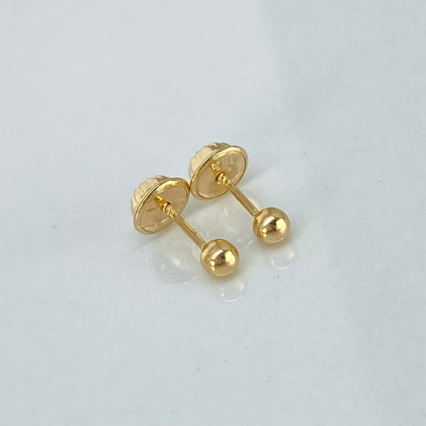 Topos Bolas Lisas Oro amarillo 0,4 Gr / 3 mm *