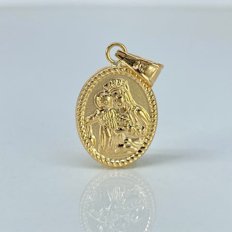 Dije Virgen Del Carmen Oro amarillo 1,95 Gr / 3,5 Cm
