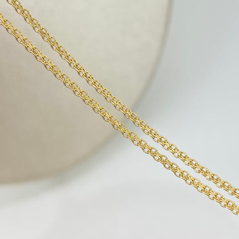 Cadena ● China Oro amarillo 18k 3,15 Gr / 1,4 mm / 60 Cm *