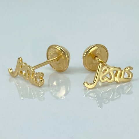 Topos Jesus Oro amarillo 18k 0,7 Gr / 10 mm *