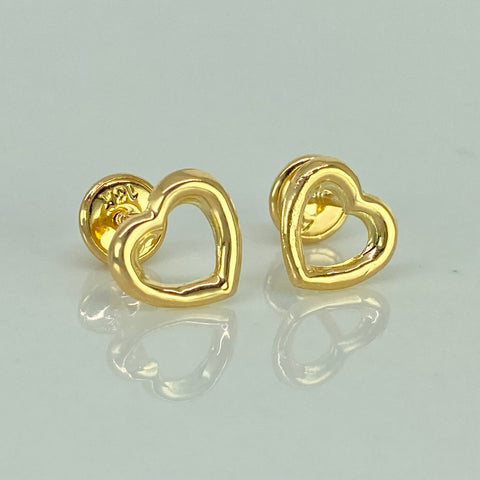Topos Corazon Oro amarillo 18k 0,68 Gr / 8,2 mm