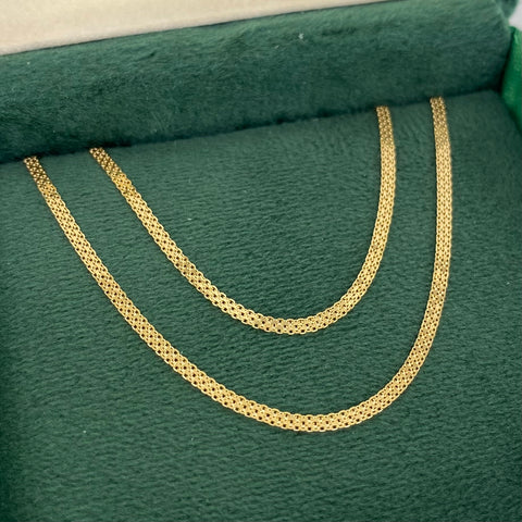 Cadena ● China Oro amarillo 18k 2,75 Gr / 1,8 mm / 50 Cm