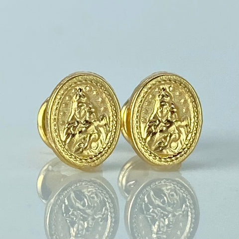 Topos Virgen Del Carmen Oro amarillo 0,72 Gr / 6,6 mm †