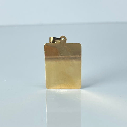 Dije Placa Rectangular Oro amarillo 2,07 Gr / 3,5 Cm †