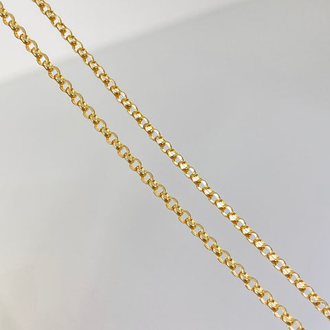 Cadena ● Aro Seguido Oro amarillo 18k 2,08 Gr / 1,3 mm / 40 Cm