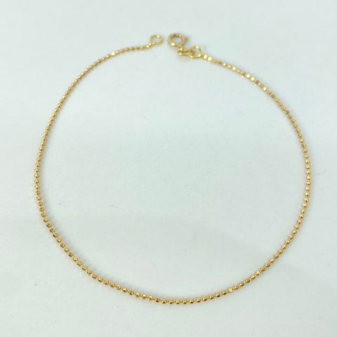 Pulso ● Mini Militar Oro amarillo 18k +1 / 0,85 Gr / 1 mm / 19,5 Cm *