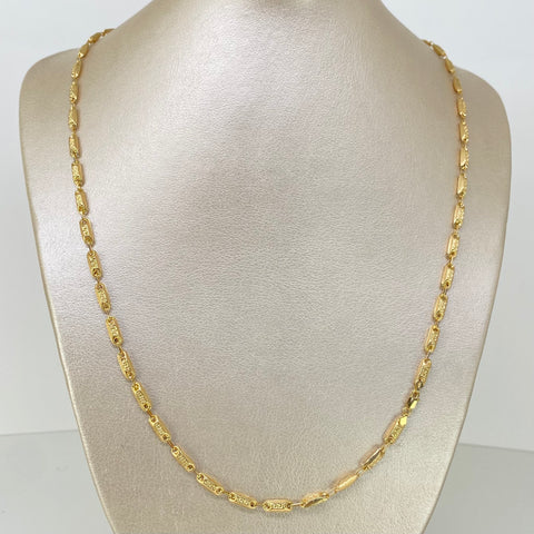 Cadena Rustica Eslabones VS Oro amarillo 18k 8,00 Gr / 60 Cm *
