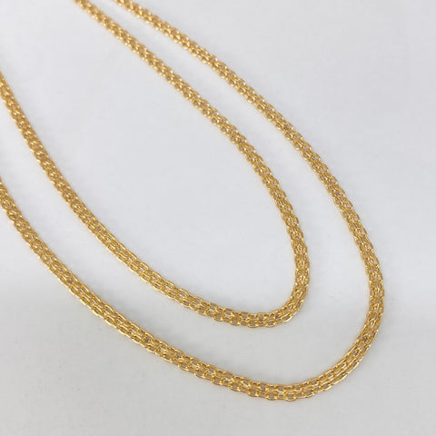 Cadena ● China Oro amarillo 18k 4,05 Gr / 2,4 mm / 60 Cm
