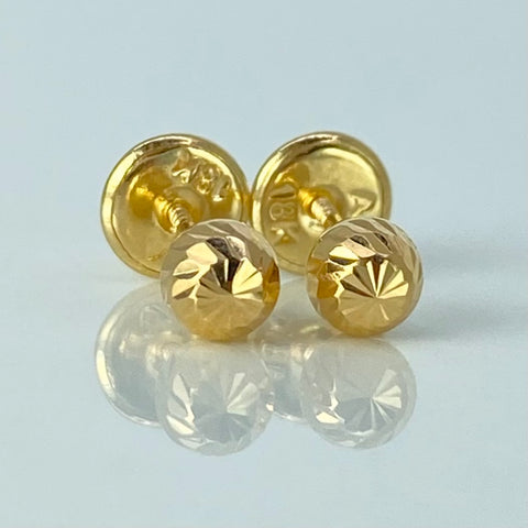Topos Bolas Diamantadas Oro amarillo 0,5 Gr / 4 mm †