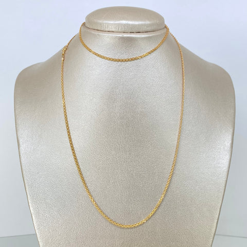 Cadena ● China Oro amarillo 18k 4,71 Gr / 2 mm / 70 Cm