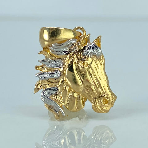 Dije Caballo Oro amarillo y Oro blanco 2,65 Gr / 2,8 Cm