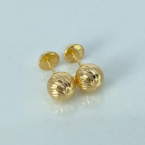 Topos Bolas Diamantadas Oro amarillo 0,9 Gr / 7 mm †