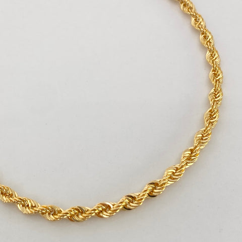 Pulso ● Lazo Oro amarillo 18k +1 / 1,75 Gr / 2,7 mm / 19 Cm *