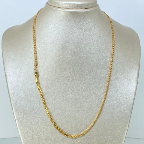 Cadena ● China Oro amarillo 18k 4,55 Gr / 3,2 mm / 50 Cm †
