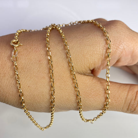 Cadena Italy Aro Seguido Oro amarillo 18k 2,0 Gr / 1,7 mm / 45 Cm *