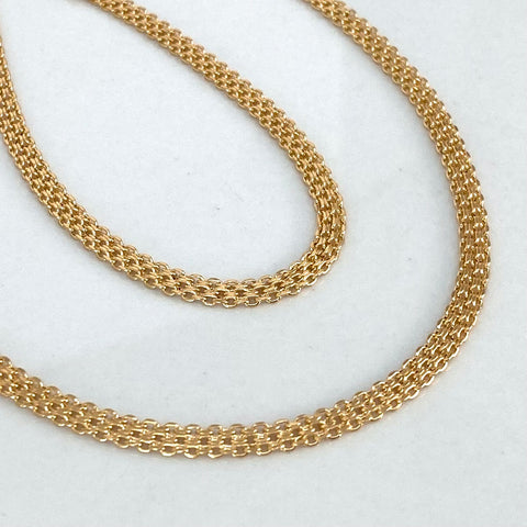 Cadena ● China Oro amarillo 18k 7,35 Gr / 4,8 mm / 45 Cm