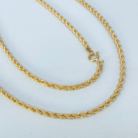 Cadena ● Lazo Oro amarillo 18k +1 / 3,55 Gr / 2,1 mm / 60 Cm