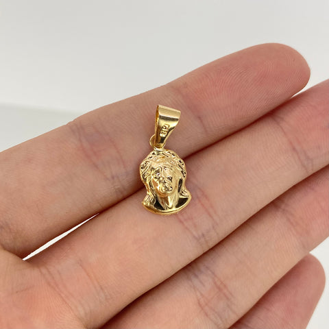 Dije Rostro Cristo Oro amarillo 18k 0,7 Gr / 2 Cm