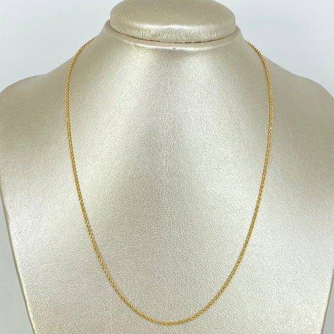 Cadena ● Lazo Oro amarillo 18k +1 / 1,45 Gr / 1,2 mm / 45 Cm *