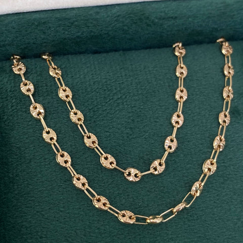 Cadena GC Diamantados Oro amarillo 18k 7,75 Gr / 3,3 mm / 60 Cm *