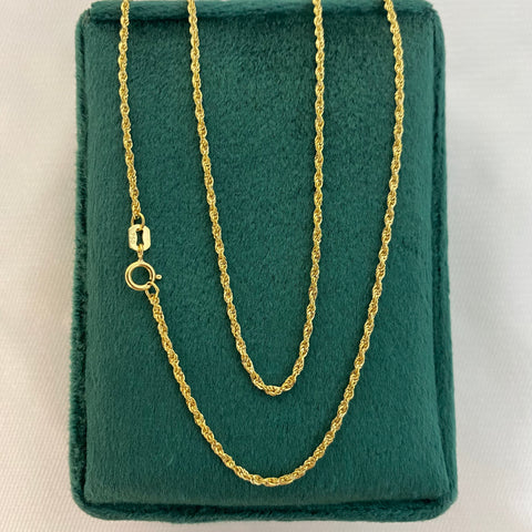 Cadena Italy Lazo  Oro amarillo 18k 0,96 Gr / 1,3 mm / 50 Cm