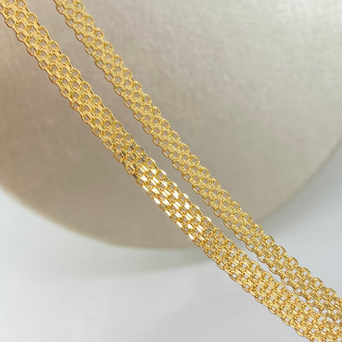 Cadena ● China Oro amarillo 18k 6,22 Gr / 4,2 mm / 50 Cm