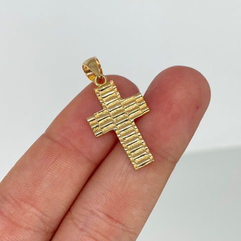 Dije Cruz Oro amarillo 2,03 Gr / 3 Cm