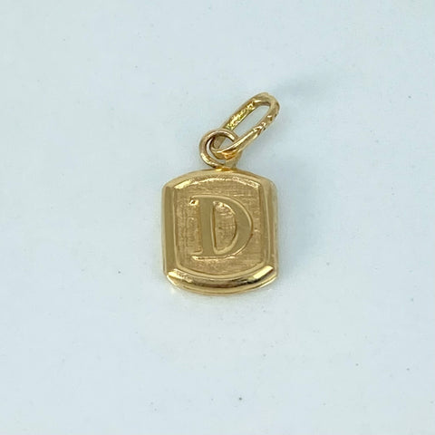 Dije Letra D Oro amarillo 0,3 Gr / 1,5 Cm †