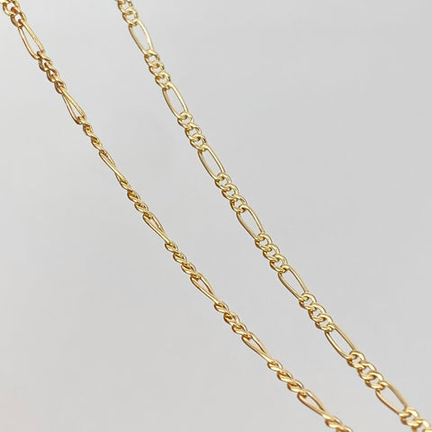 Cadena ● Tres Por Uno 3x1 Oro amarillo 18k 1,35 Gr / 1,5 mm / 45 Cm