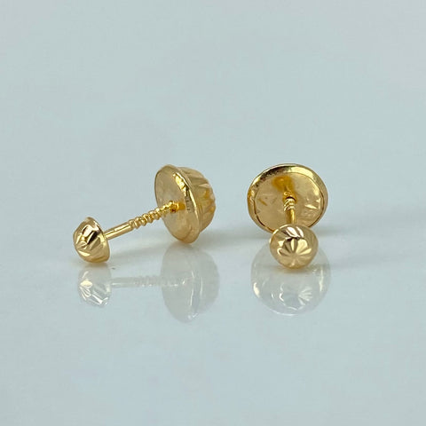 Topos Media Bolas Diamantadas Oro amarillo 0,4 Gr / 3 mm *