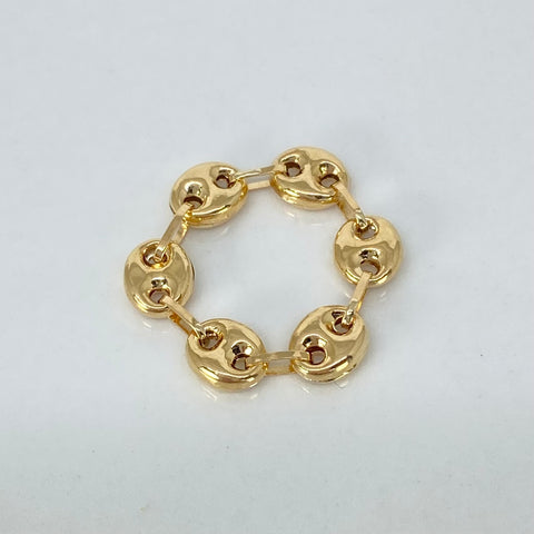 Anillo GC Liso 6 Eslabones Oro amarillo 18k / Talla 3 / 0,85 Gr / 5,3 mm *