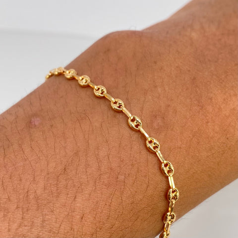 Pulso GC Diamantado Oro amarillo 2,30 Gr / 3,3 mm / 20 Cm †