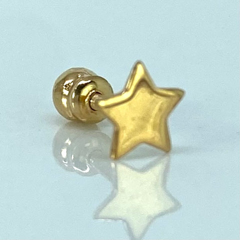 Piercing Estrella / Oro Amarillo 18k (Joya) / 0,3gr / 4.7mm / (Oreja) †