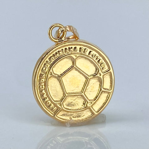 Dije Balon Futbol Oro amarillo 1,28 Gr / 2,4 Cm *