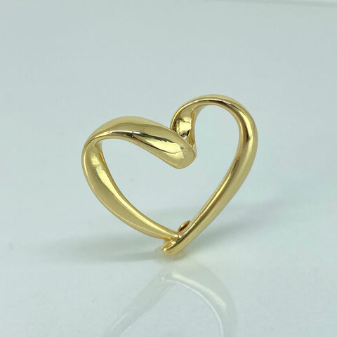 Herraje ● Corazon Oro amarillo 18k +3 / 1,15 Gr / 3 Cm