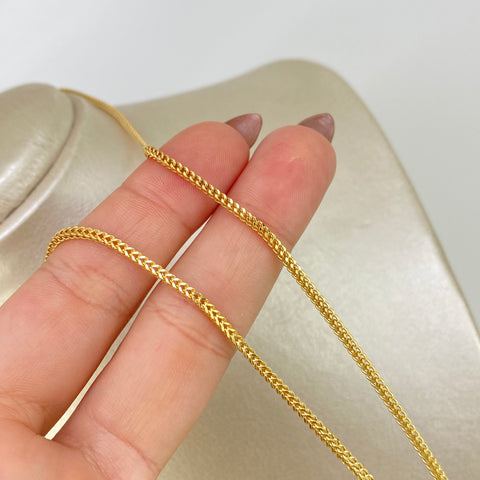 Cadena ● Franco Oro amarillo 18k +2 / 5,5 Gr / 1,8 mm / 50 Cm