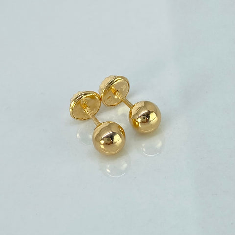 Topos Bolas Lisas Oro amarillo 0,52 Gr / 5 mm *