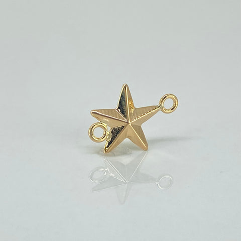 Herraje Estrella Oro amarillo 18k 0,36 Gr / 1,6 Cm