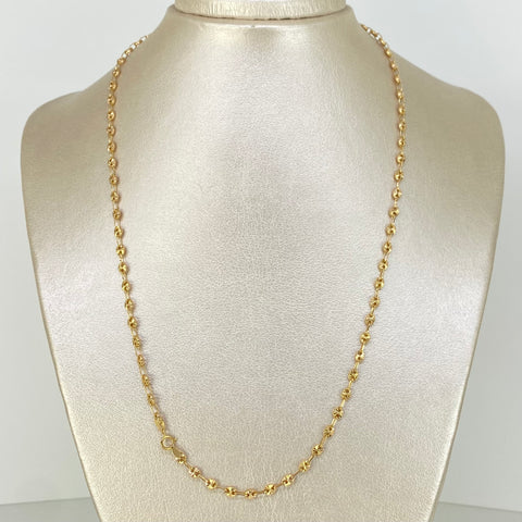 Cadena GC Diamantado Oro amarillo 18k 7,05 Gr / 3,3 mm / 50 Cm