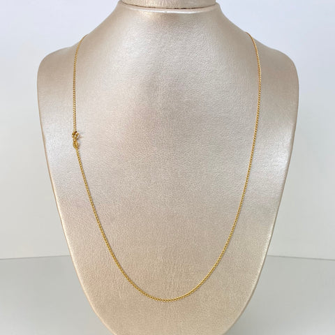 Cadena ● Cubana Oro amarillo 18k 1,8 Gr / 1,4 mm / 60 Cm *
