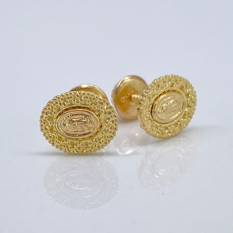 Topos Contorno Virgen Guadalupe Oro amarillo 18k 1,25 Gr / 8,5 mm  *