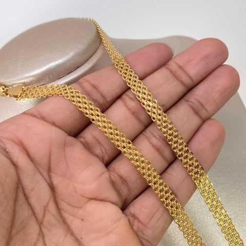 Cadena ● China Oro amarillo 18k 15,45 Gr / 6,3 mm / 60 Cm †
