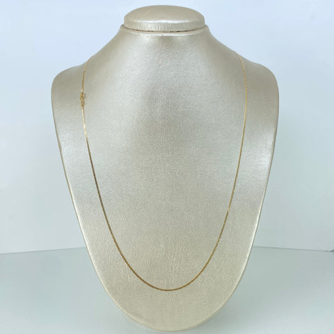 Cadena ● Escalera Plana Oro amarillo 18k 1,82 Gr / 1 mm / 60 Cm *