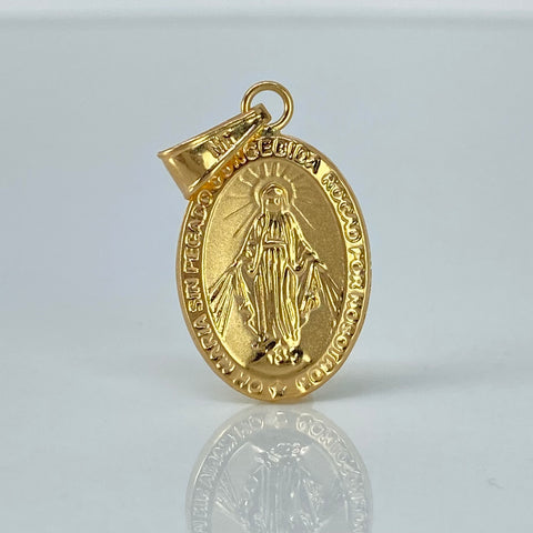 Dije Virgen Milagrosa Oro amarillo 1,54 Gr / 3,4 Cm *